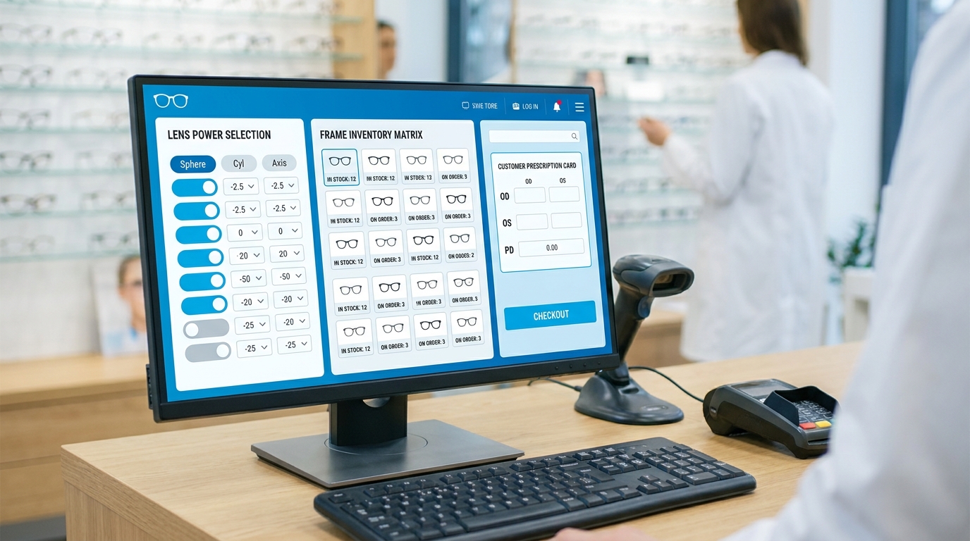 OptiBill optical shop solution preview