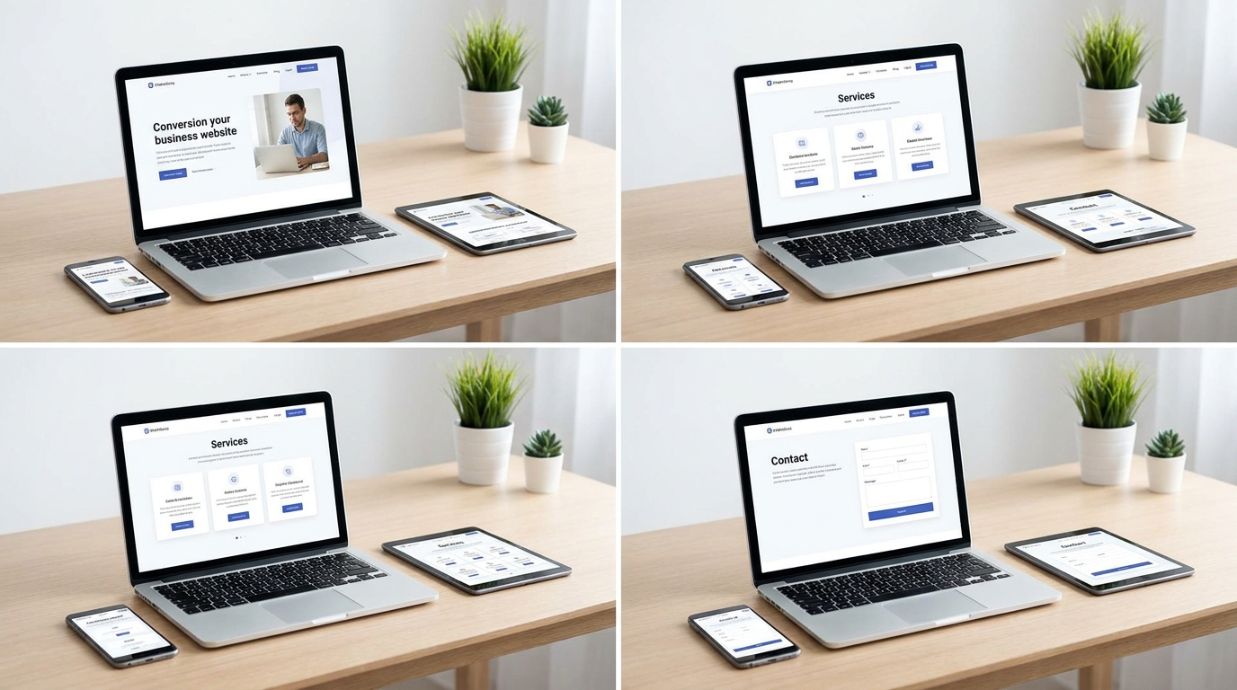 Website designing card media
